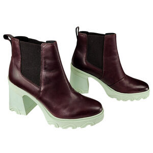 Sorel Brex Chelsea Boot 11 Women Chunky Platform Brown Cinder Sea Sprite Y2K 90s